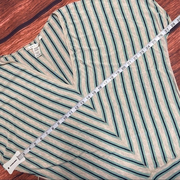 𝅺MAX Studio Striped Dolman Sleeve Top Medium - Picture 4 of 7